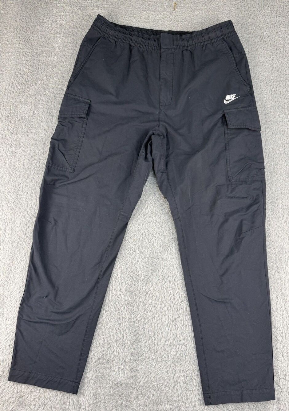 Nike Sportswear Cargo Pants Men XL Black Utility Woven Straight Leg DD5207-010